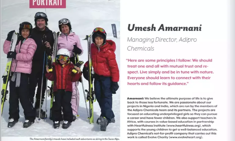 Distinguished Feature of Our Managing Director, Umesh Amarnani, in ILMA’s ‘Compoundings’ Magazine